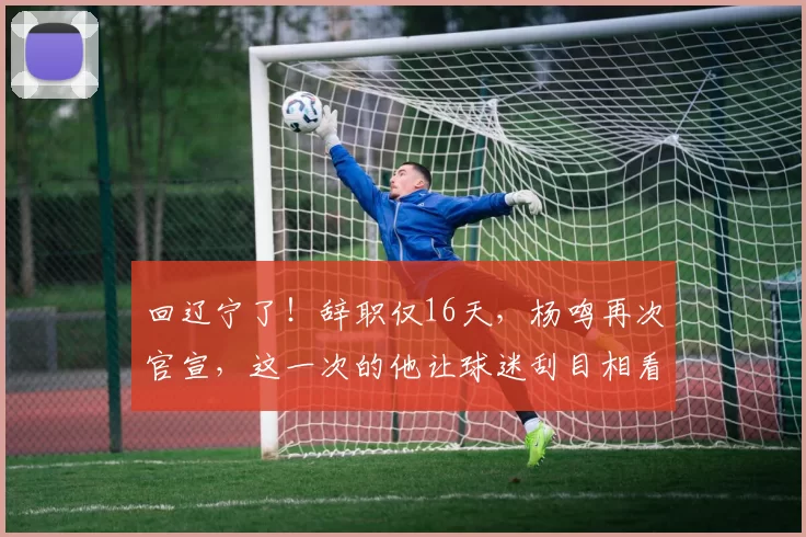 回辽宁了！辞职仅16天，杨鸣再次官宣，这一次的他让球迷刮目相看